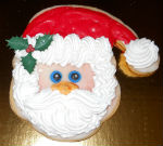 Santa Face Cut Out Cookie