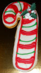 Large Candy Cane Cut Out Cookie